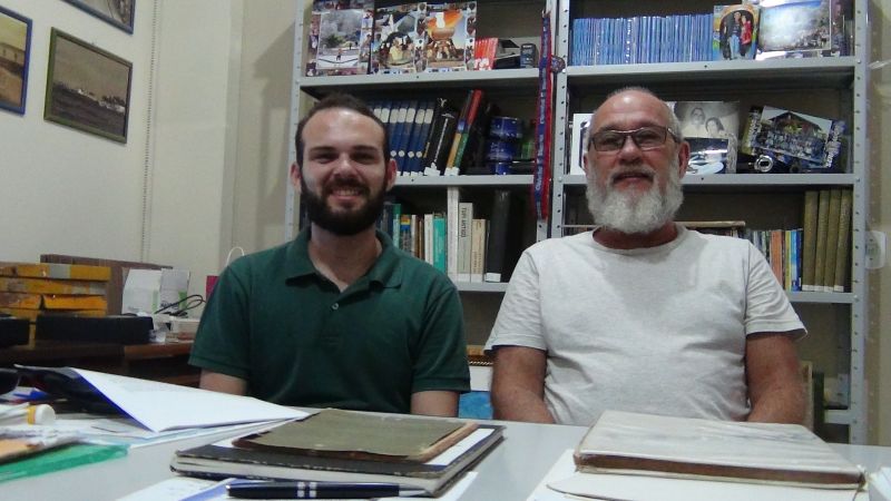 Jefferson Fernandes Dantas e Sérgio Fredrich Rodrigues - Arquivistas da UFOPA